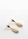 Pendientes Felisa Oro Talla 99 Mujer Mango