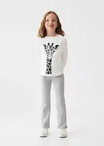 Camiseta Sheldon Offwhite Talla 14 Niña Mango