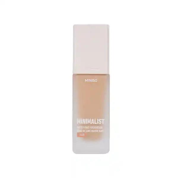 Base de Maquillaje Líquida Mate Serie Minimalist 108 Miniso