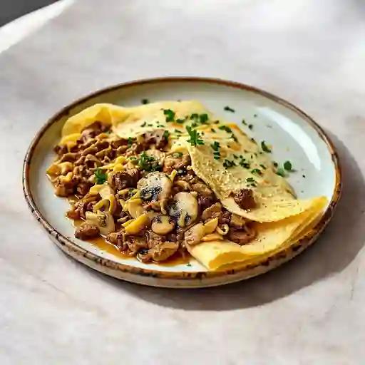 Crepe stroganoff