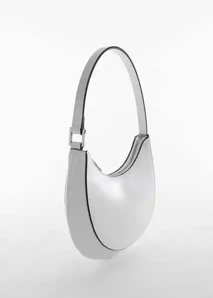 Bolso M Round Blanco Talla 99 Mujer Mango