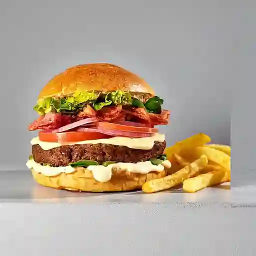 Combo Hamburgesa Queso y Tocineta Wow