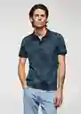 Camiseta Polo Leafp-H Navy Talla S Hombre Mango