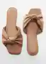 Sandalias Moni Camel Talla 40 Mujer Mango