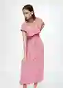 Vestido Soraya Fucsia Talla 27 Mujer Mango