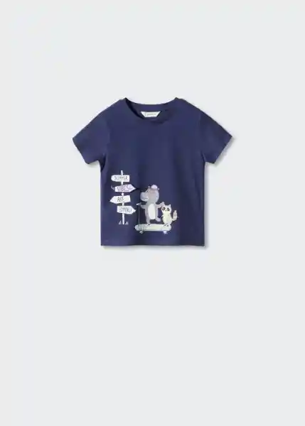 Camiseta Road Marino Talla 70 Niños Mango