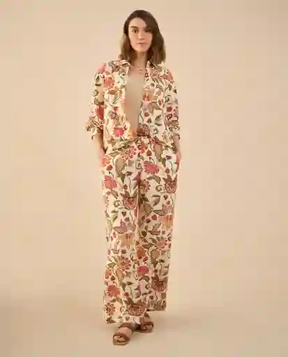 Pantalón Crudo Nardo Claro Talla 10 432G007 Esprit