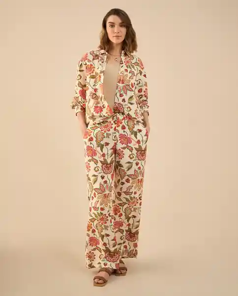 Pantalón Crudo Nardo Claro Talla 10 432G007 Esprit