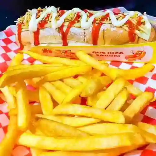 Perro americano+papa francesa