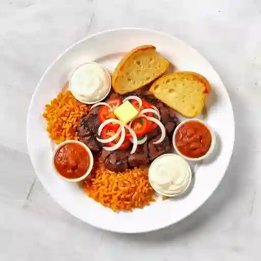Con salsa de chicharron