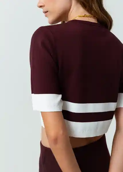 Camisa Tejido Mujer Morado Sombrío Ultra Oscuro Talla M 582G052 Naf Naf