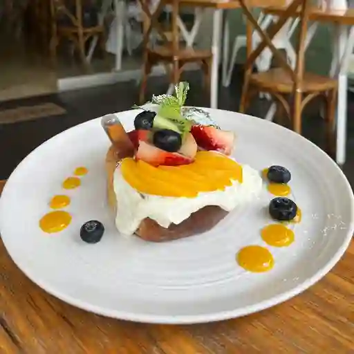 Tostada Francesa con Duraznos