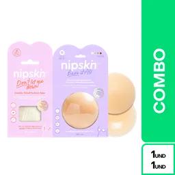 Combo Nipskin Cubre Pezones Vainilla + Nipskin Cinta Para Ropa