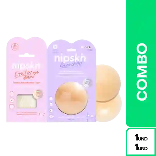 Combo Nipskin Cubre Pezones Vainilla + Nipskin Cinta Para Ropa
