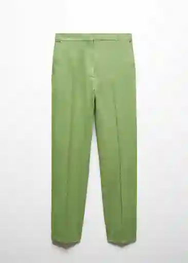 Pantalón Tempoli Mujer Verde Talla S Mango