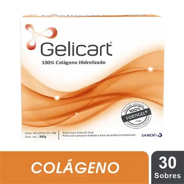 Gelicart Colágeno Hidrolizado en  Polvo para Solución Oral