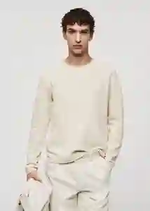 Buzo Buzo Jersey Avana Crudo Talla XXL Hombre Mango