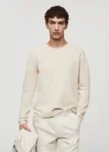 Buzo Buzo Jersey Avana Crudo Talla XXL Hombre Mango