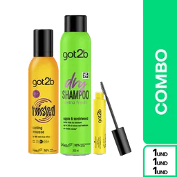 Combo Got2B Seco Extra Fresh + Espuma Moldeadora + Gel Cejas