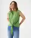 Camisa Verde Pesto Medio Talla S 619F097 Esprit