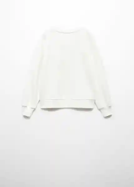 Buzo Sudadera Kind Off White Talla 12 Niña Mango