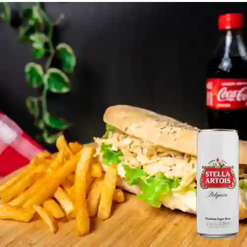 Combo Sandwich Pollo Al Horno + Stella Artois 269 ml