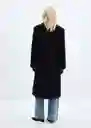 Abrigo Borabora Navy Talla L Mujer Mango