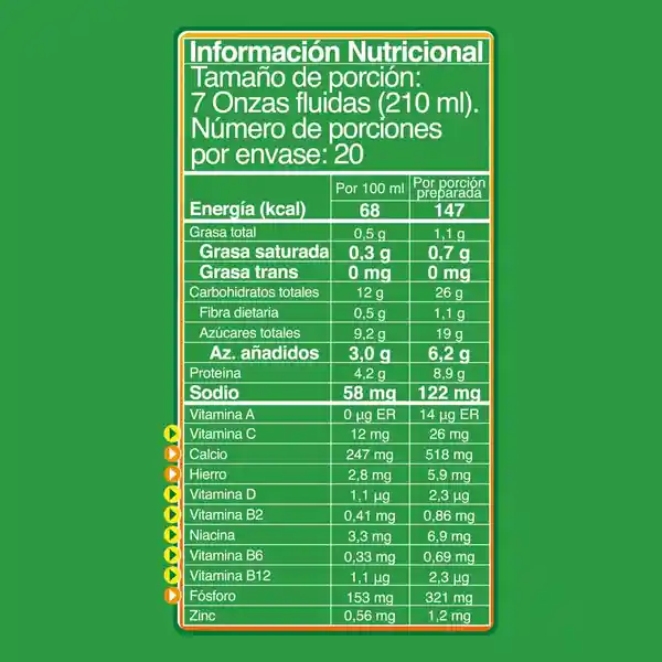 Modificador de leche MILO a base de malta y cocoa x 400g