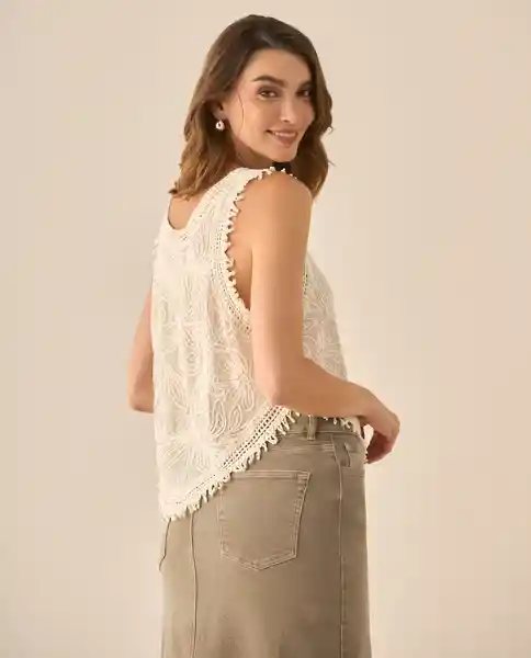 Camisa Crudo Aljófar Claro Talla XL 613G292 Esprit