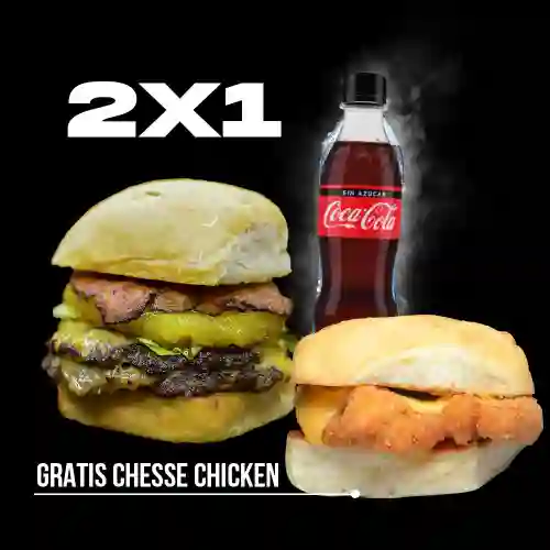 Hawaiian Bun + Chicken Cheese y Bebida