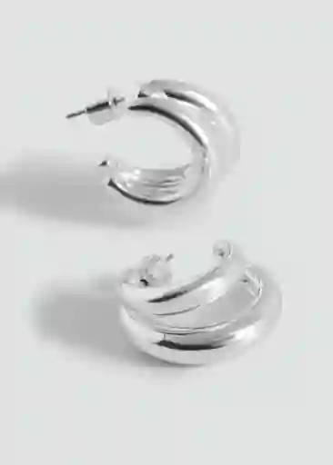 Pendientes Lulu Plata Talla 99 Mujer Mango