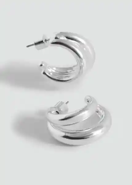 Pendientes Lulu Plata Talla 99 Mujer Mango