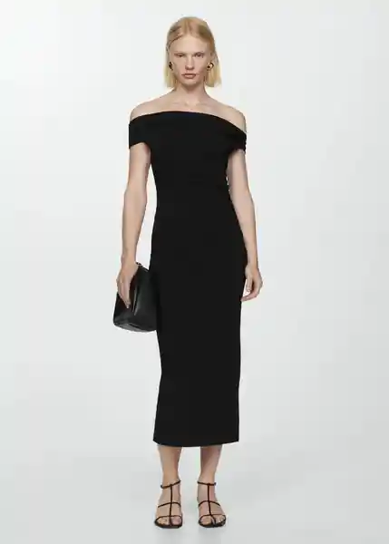 Vestido Twisted Negro Talla XS Mujer Mango