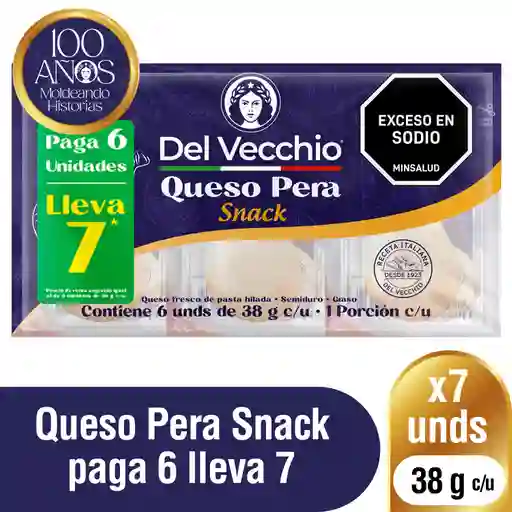 Del Vecchio Queso Pera Semi Duro Semi Graso