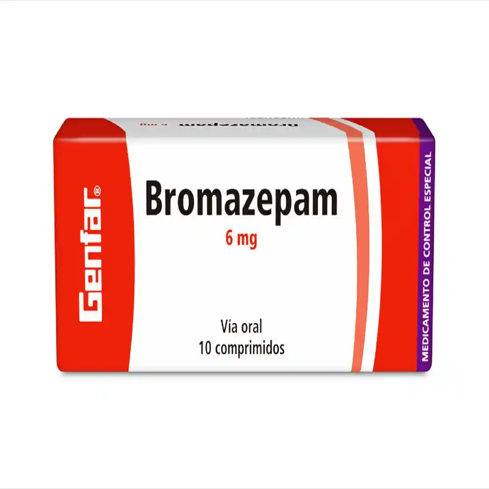 Genfar Bromazepam Gf Dcont Tabletas 6 Mg Caja