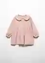 Vestido Ribis Niñas Rosa Talla 69 Mango