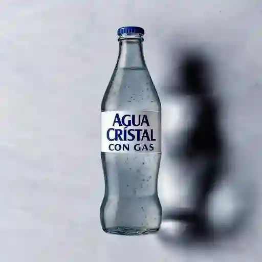 Agua Cristal Con Gas 600 Ml