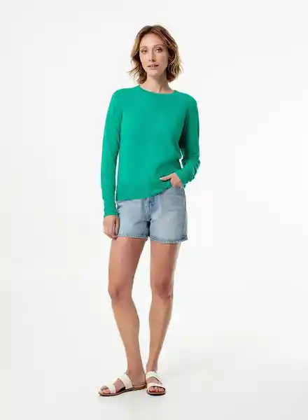 Buzo Cerrado Mujer Verde 1 Talla L