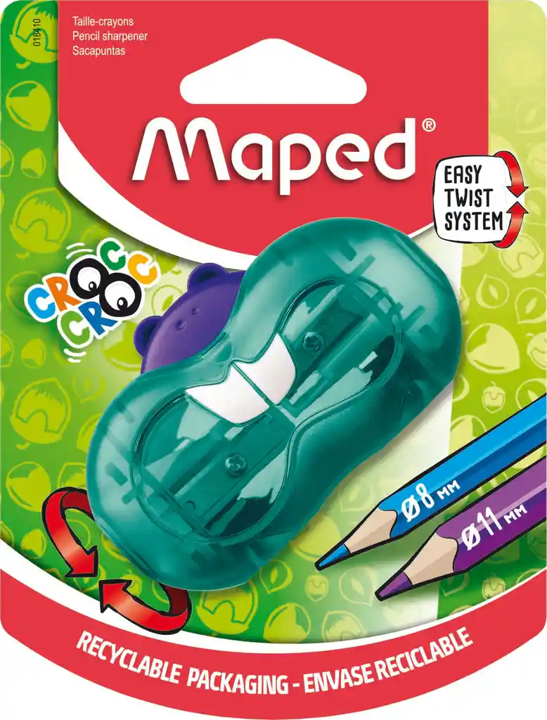 Maped Sacapuntas Croc Croc Doble Orificio