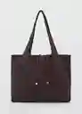 Bolso M Curry Chocolate Talla 99 Mujer Mango