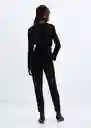 Enterizo Mono Taitai Negro Talla XS Mujer Mango