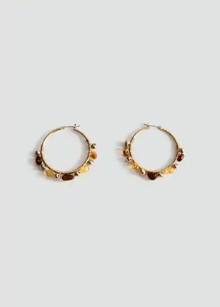 Pendientes Justina Oro Talla 99 Mujer Mango