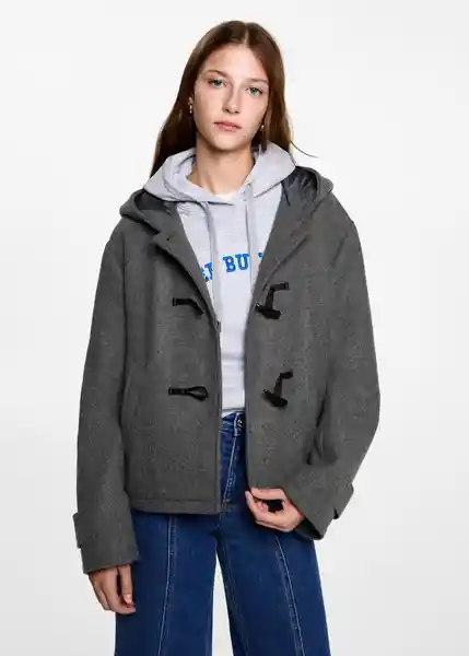 Abrigo Alamar Gris Talla 18 Teen Niñas Mango