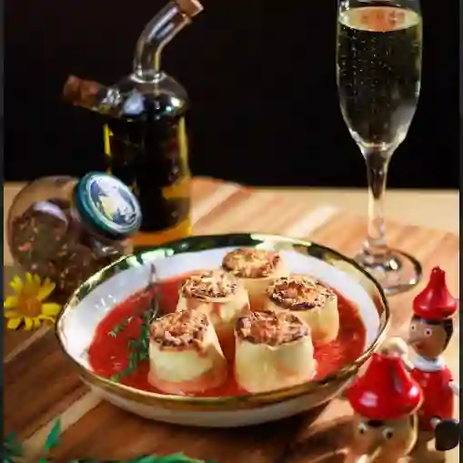 Rotolo al funghi e miele