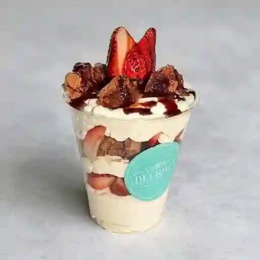 Brownie con Fresas