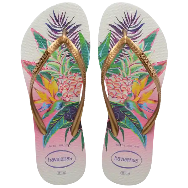 Sandalias Slim Tropical Blanco Talla 38 4122111 Havaianas