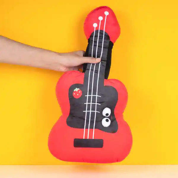 Peluche Fresa Serie Guitarra Serie Dundun 20 in 50 cm Miniso