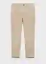 Pantalón Barna Beige Talla 36 Hombre Mango