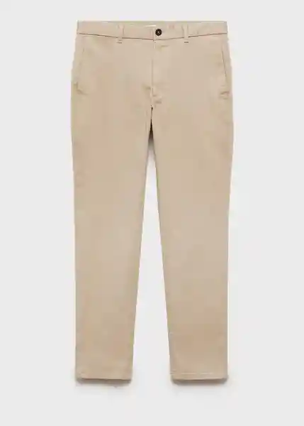 Pantalón Barna Beige Talla 36 Hombre Mango