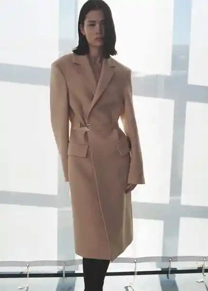 Abrigo Makeup Nude Talla 24 Mujer Mango